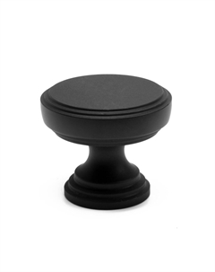 Ручка-кнопка pk322, d=30 мм, цвет черный, 8 шт. Cappio