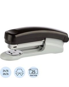 Степлер Effect до 25 листов черный (скобы № 24/6, 26/6) Attache