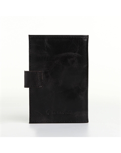 Обложка для автодокументов на кнопке, цвет черный Textura