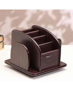 Органайзер 6 секций, серия зебрано с кантом темным, вращение 15×18 см Nobrand