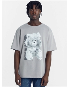 Футболка мужская серая с печатью Mark formelle