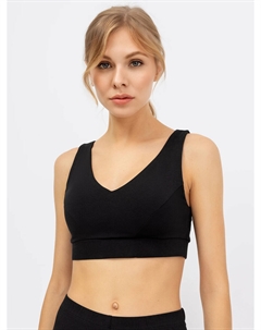 Черный спортивный топ с чашками-вкладышами Mark formelle