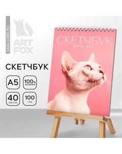 Скетчбук а5, 40 л 100 г/м² Artfox