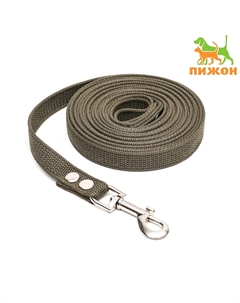Поводок брезентовый 5 м × 2 см, темно-зеленый Пижон