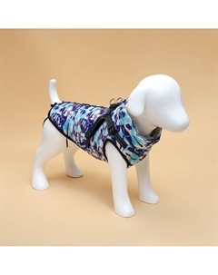 Куртка для собак со шлейкой, размер 6xl ( дс 65 см, ош 62 см, ог 82 см), камуфляжная Пижон