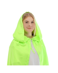 Карнавальный плащ детский, атлас, салатовый, длина 100 см Страна карнавалия