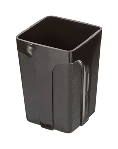 Подставка-стакан для канцелярских принадлежностей City черная 10x7x7 см Attache