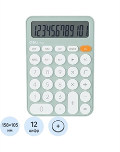 Калькулятор настольный EM124 12 разрядный зеленый 158x105x28 мм Deli