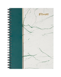 Бизнес-тетрадь А5 80 листов разноцветная в клетку на спирали Комус