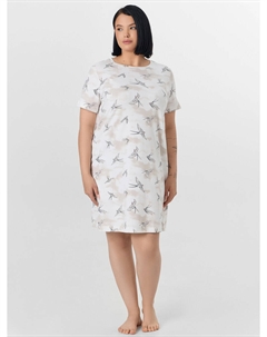 Сорочка ночная женская с принтом птиц Mark formelle