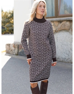 Платье вязаное кофейный Vilatte