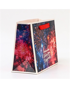 Пакет подарочный новогодний ламинированный Upak land