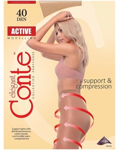 Колготки с шортиками, 40 den Conte