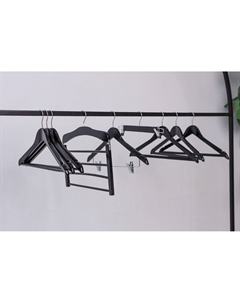 Плечики - вешалка для брюк и юбок bois, 44.5×1.2×27.5 см, с зажимами, широкие плечики, сорт а, дерево Ladо?m