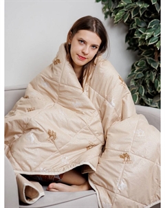 Одеяло Верблюд Евро всесезонное облегченное, 200х220, тик, 150 гр Raposa home