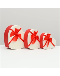 Набор подарочных коробок сердце 3 в 1 Upak land