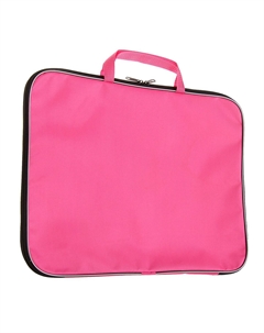 Папка для чертежей и рисунков а3, 470×350×20 мм, с ручками, текстильная, стандарт, розовая плотность 600d Calligrata