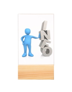 Подставка настольная для рекламных материалов А6 двусторонняя вертикальная на деревянной подставке (1064626) Attache