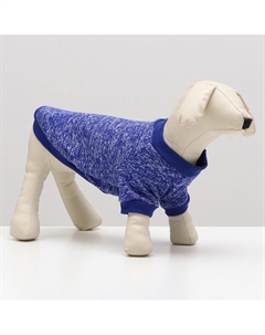 Свитер меланжевый, размер 2xl (дс 41, ош 34, ог 55 см), синий Nobrand