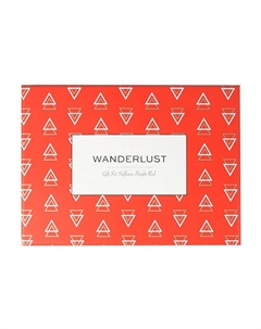 WANDERLUST Подарочный набор Saffiano Bright Red. Комплект: визитница + обложка на паспорт. Л'этуаль