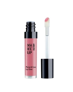 Блеск-уход для губ придающий объем Plump & Care Lip Gloss Make up factory