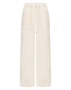 Брюки из хлопка и шерсти Brunello cucinelli