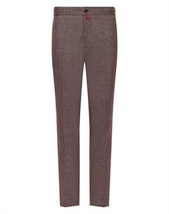 Брюки из хлопка и шерсти Kiton