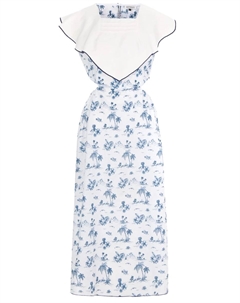 Платье хлопковое с принтом Masterpeace