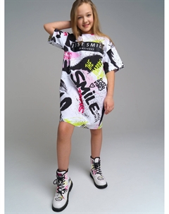 Фуфайка трикотажная для девочек (футболка удлиненная) Playtoday tween