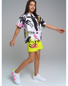 Фуфайка трикотажная для девочек (футболка) Playtoday tween