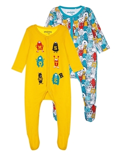 Комбинезон детский трикотажный для мальчиков, 2 шт в комплекте Playtoday newborn-baby