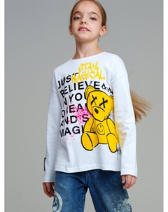 Фуфайка трикотажная для девочек (футболка с длинными рукавами) Playtoday tween