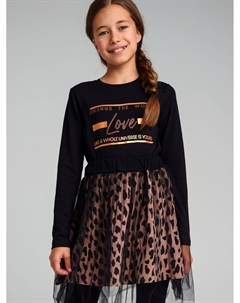 Фуфайка трикотажная для девочек (футболка с длинными рукавами) Playtoday tween