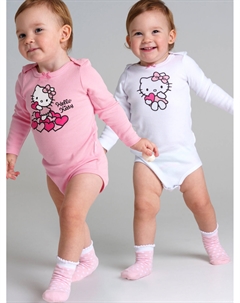 Боди детское трикотажное для девочек, 2 шт в комплекте Playtoday newborn-baby