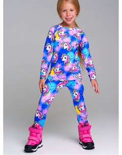 Термокомплект трикотажный для девочек: брюки, толстовка для эпизодического использования Playtoday kids
