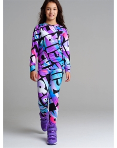 Термокомплект трикотажный для девочек: брюки, толстовка для эпизодического использования Playtoday tween