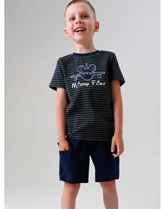 Комплект трикотажный для мальчиков: фуфайка (футболка), шорты Playtoday kids