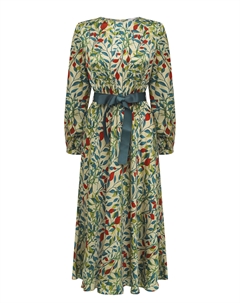 Платье с поясом Orsa orange