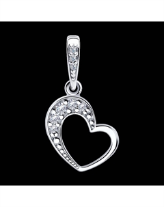 Подвеска из серебра с фианитами Sokolov