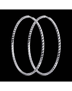 Серьги конго из белого золота Sokolov