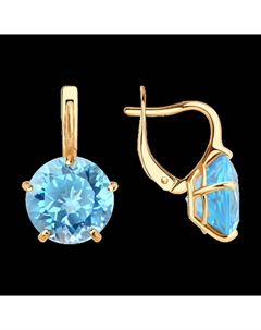 Серьги из золота с топазами Sokolov