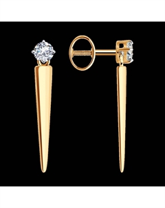 Серьги из золота с фианитами Sokolov