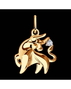 Подвеска из золота с фианитом Sokolov