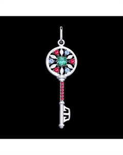 Подвеска из серебра с фианитами Sokolov