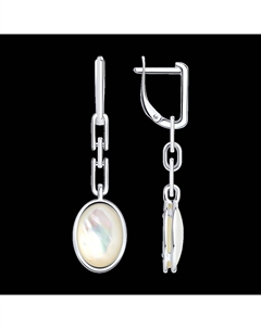 Серьги из серебра с перламутром Sokolov