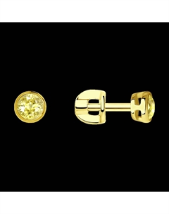 Серьги из желтого золота с бриллиантами Sokolov