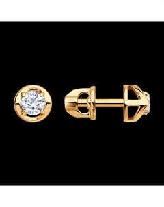Серьги из золота с фианитами Sokolov