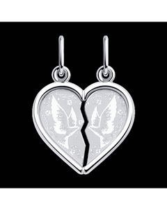 Подвеска из серебра с лазерной обработкой Sokolov