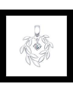 Подвеска из серебра с фианитом Sokolov