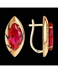 Серьги из золота с корундами Sokolov